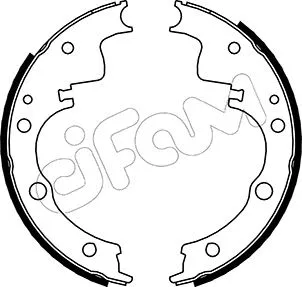 Jeu de mâchoires de frein CIFAM 153-139