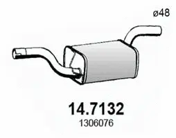 Silencieux arrière ASSO 14.7132