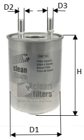 Filtre à carburant CLEAN FILTERS DN2704