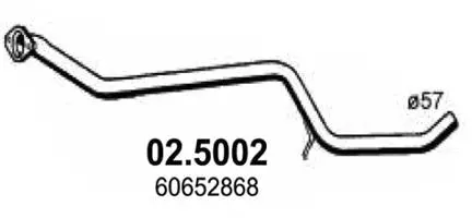 Tuyau d'échappement ASSO 02.5002