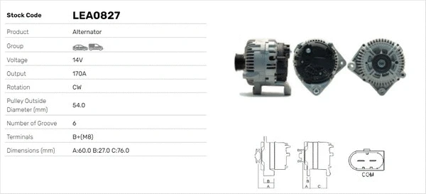 Alternateur LUSA LEA0827
