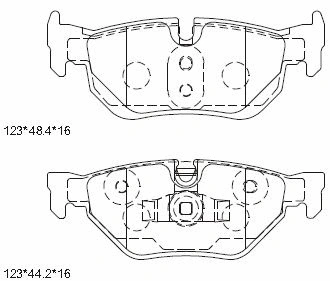 Kit de plaquettes de frein, frein à disque ASIMCO KD7787