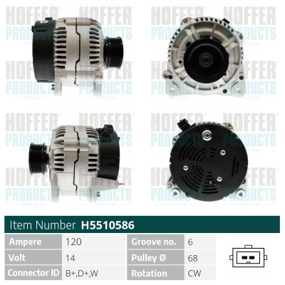 Alternateur HOFFER H5510586