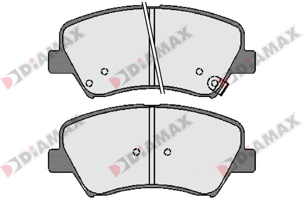 Kit de plaquettes de frein, frein à disque DIAMAX N09608