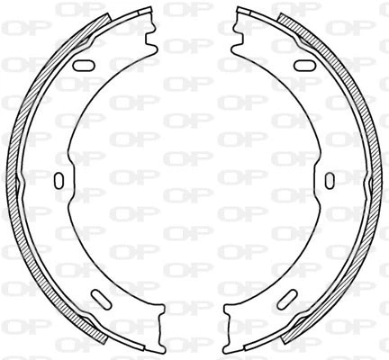 Jeu de mâchoires de frein OPEN PARTS BSA2217.00