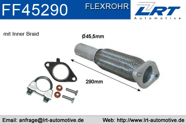 Tuyau flexible, échappement LRT FF45290