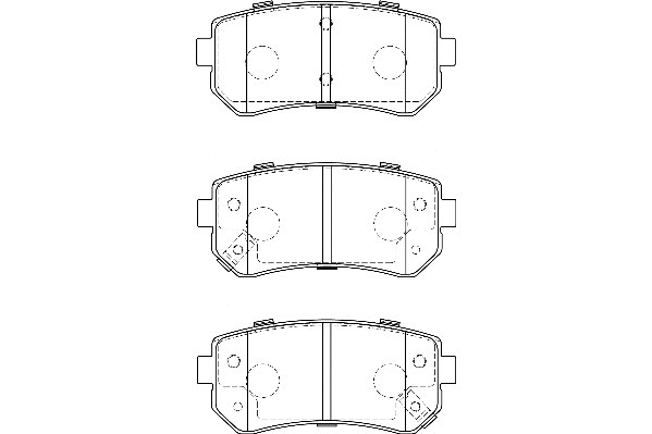 Kit de plaquettes de frein, frein à disque Omnicraft 2135604