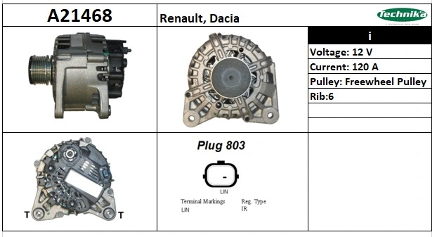 Alternateur Technika A21468