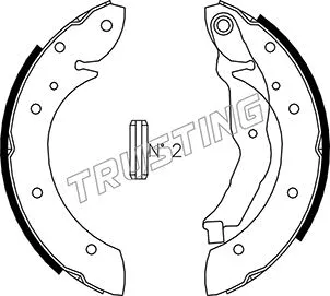 Jeu de mâchoires de frein TRUSTING 088.223