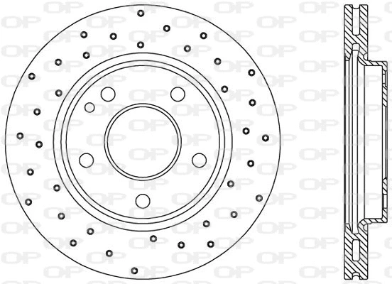Disque de frein OPEN PARTS BDRS1700.25