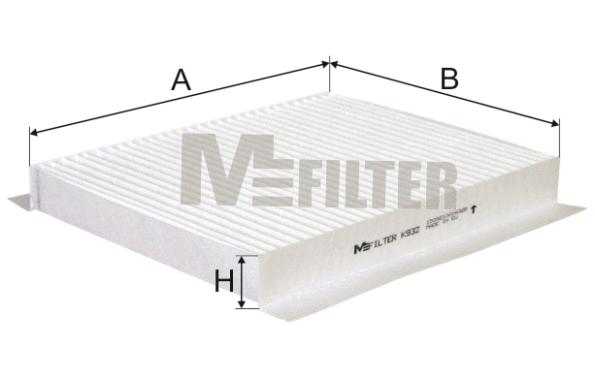 Filtre, air de l'habitacle MFILTER K 932