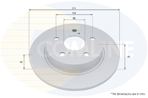 Disque de frein COMLINE ADC5093