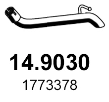 Tuyau d'échappement ASSO 14.9030