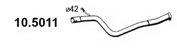 Tuyau d'échappement ASSO 10.5011
