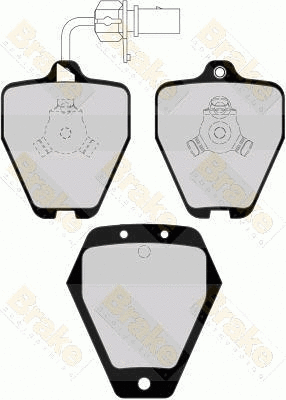Kit de plaquettes de frein, frein à disque Brake ENGINEERING PA1515