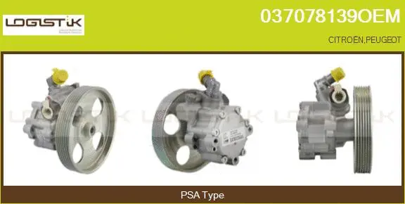 Pompe hydraulique, direction LGK 037078139OEM