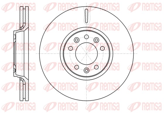 Disque de frein REMSA 61054.10