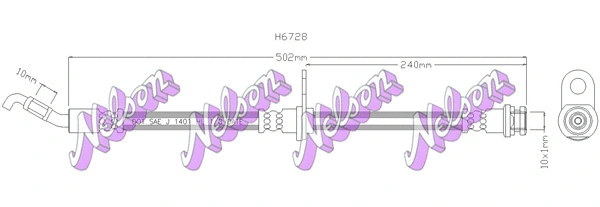 Flexible de frein KAWE H6728
