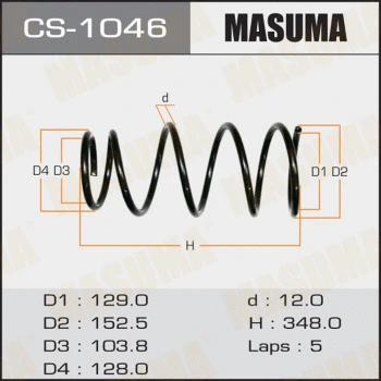 Ressort de suspension MASUMA CS-1046
