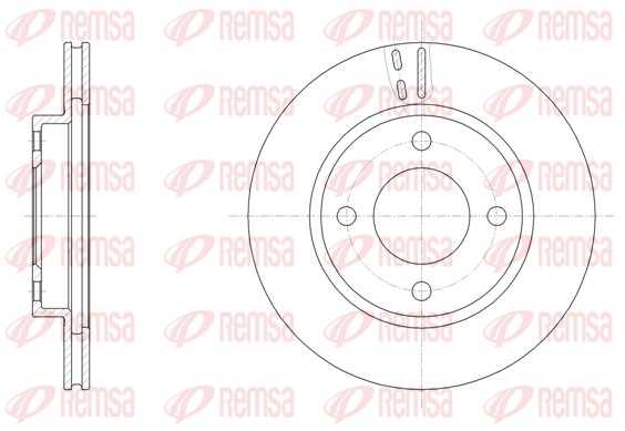 Disque de frein REMSA 61529.10