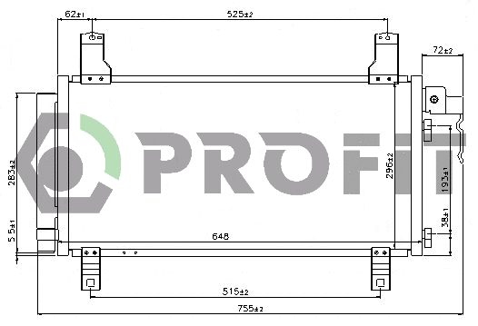 Condenseur, climatisation PROFIT PR 2030C1