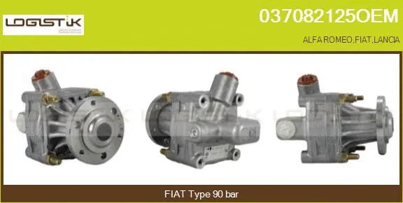 Pompe hydraulique, direction LGK 037082125OEM