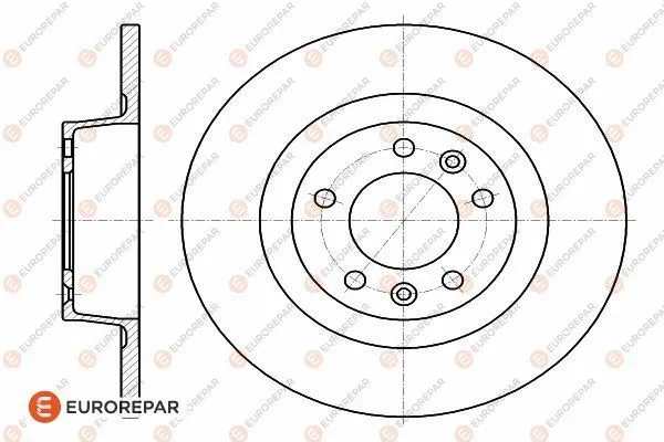 Disque de frein EUROREPAR 1618862480