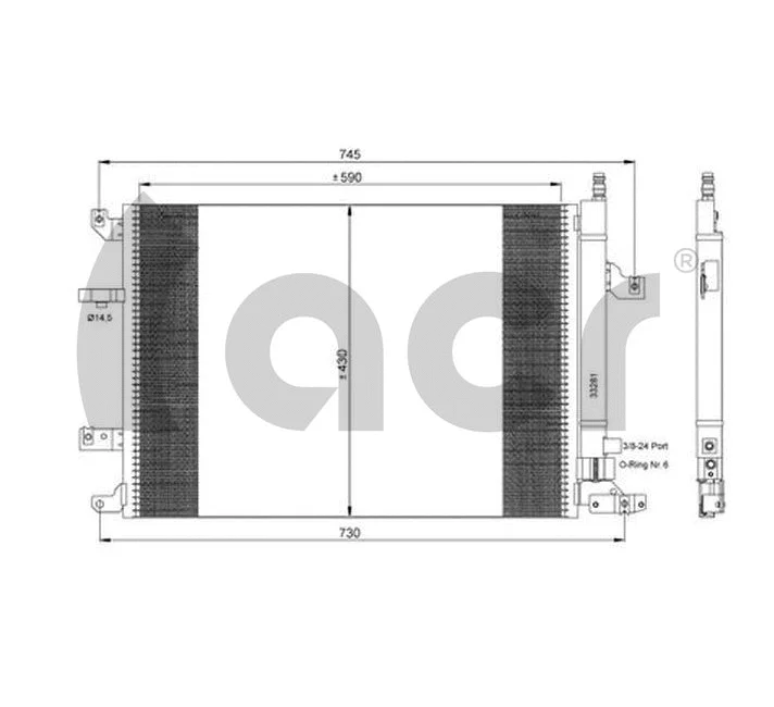 Condenseur, climatisation ACR 300667