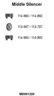 Silencieux central FA1 MD001220