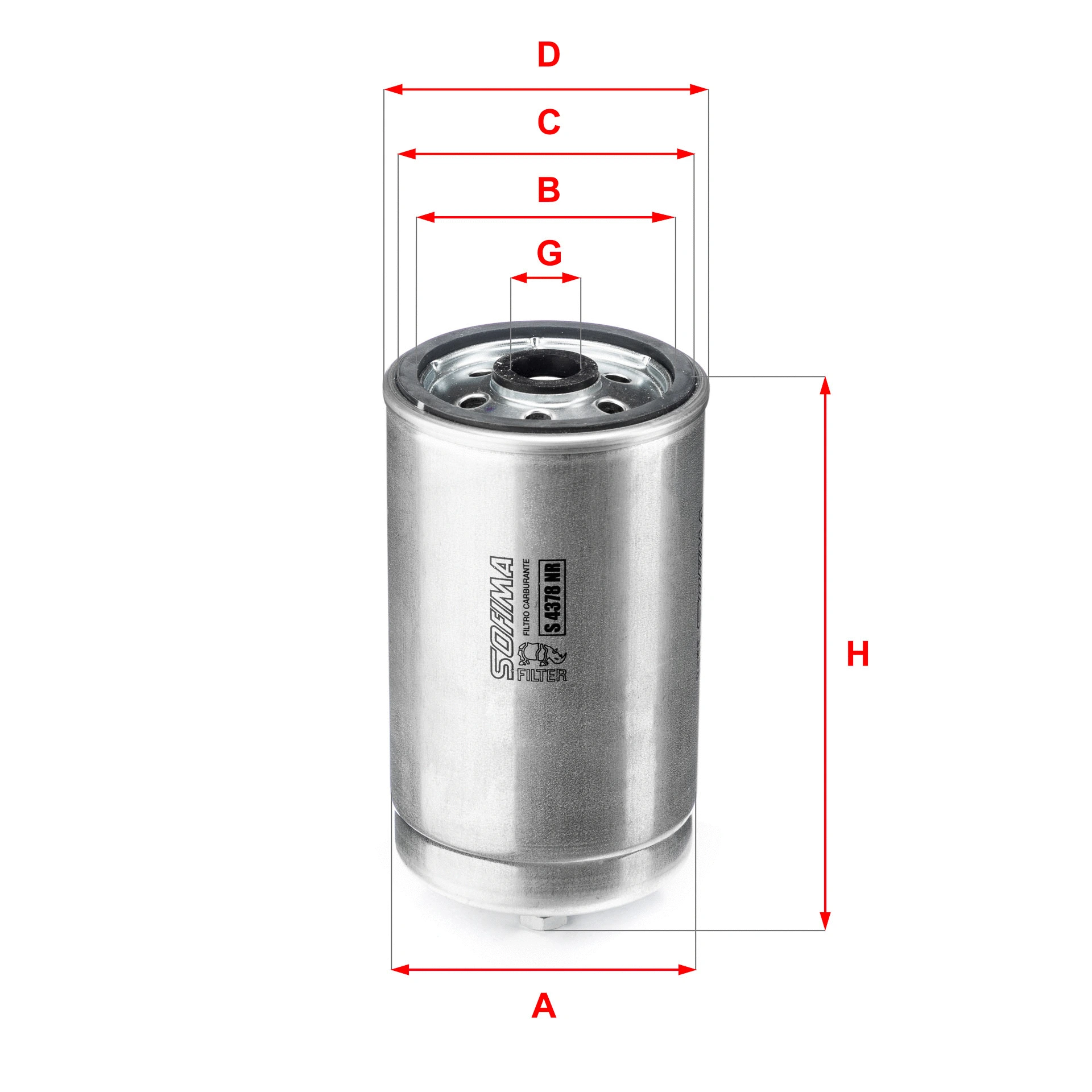 Filtre à carburant SOFIMA S 4323 NR