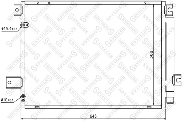 Condenseur, climatisation STELLOX 10-45569-SX