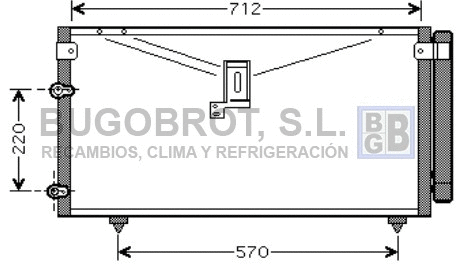 Condenseur, climatisation BUGOBROT 62-TO5383