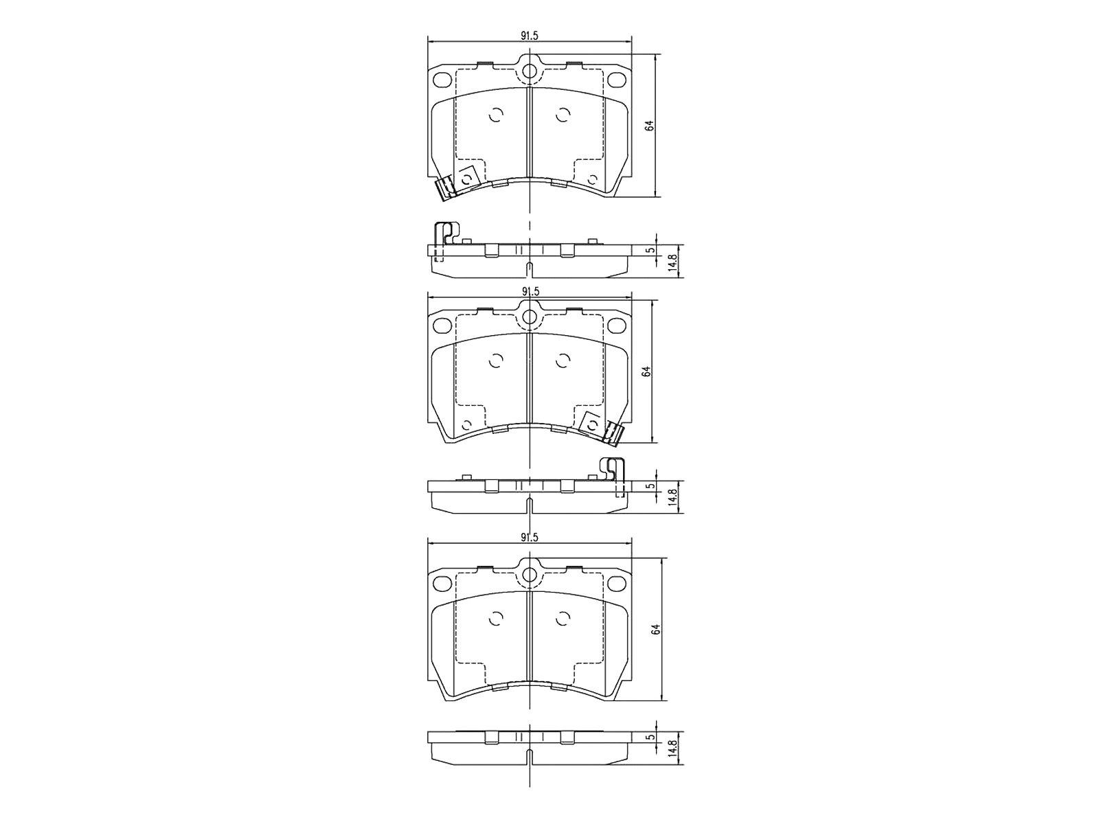 Kit de plaquettes de frein, frein à disque A.Z. Meisterteile AZMT-44-022-1386