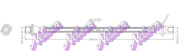 Flexible de frein BROVEX-NELSON H6292
