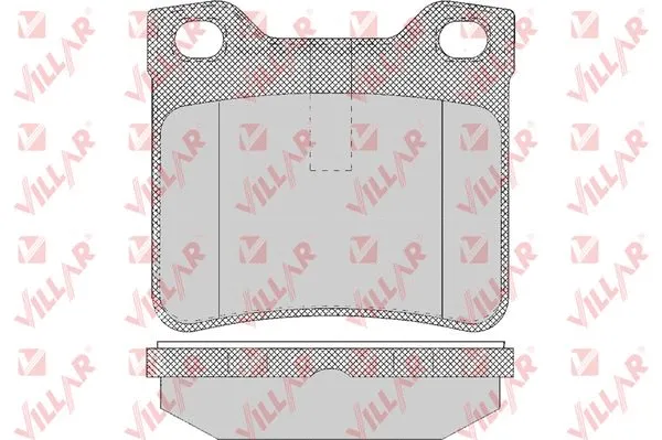Kit de plaquettes de frein, frein à disque VILLAR 626.0622