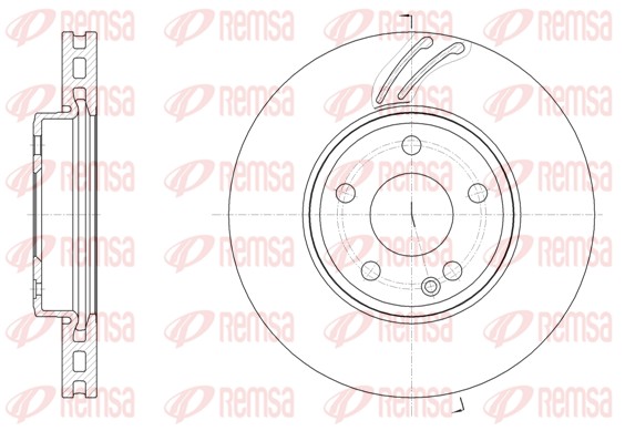 Disque de frein REMSA 61527.10