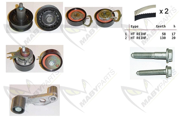 Kit de courroie crantée MABYPARTS OBK010080
