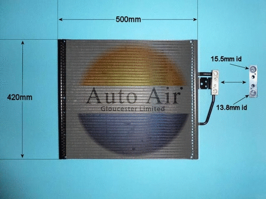 Condenseur, climatisation AUTO AIR GLOUCESTER 16-6590