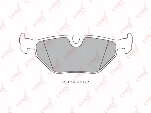Kit de plaquettes de frein, frein à disque LYNXAUTO BD-6501
