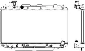 Radiateur, refroidissement du moteur SAKURA Automotive 3461-1019