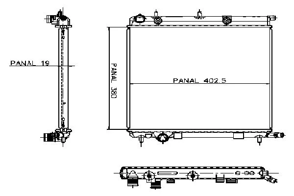 Radiateur, refroidissement du moteur ORDONEZ 1020551815