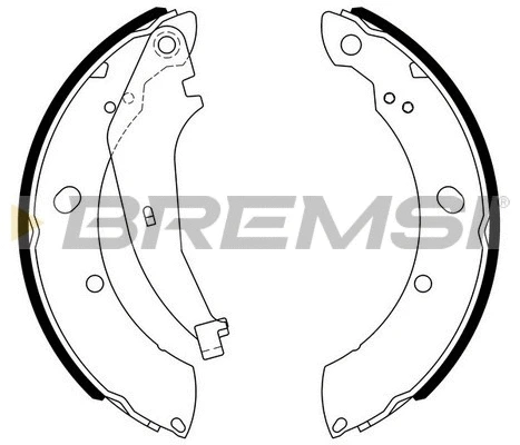 Jeu de mâchoires de frein BREMSI GF4810