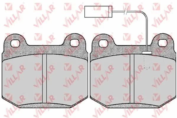 Kit de plaquettes de frein, frein à disque VILLAR 626.0434