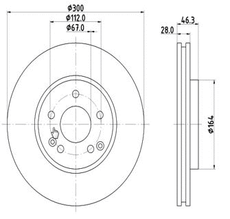 Disque de frein MTR 12108524