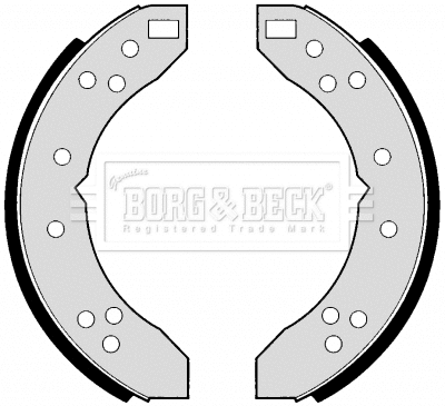 Jeu de mâchoires de frein BORG & BECK BBS6171