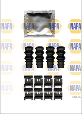 Kit d'accessoires, plaquette de frein à disque NAPA NFK1216