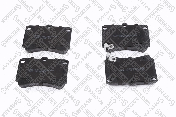 Kit de plaquettes de frein, frein à disque STELLOX 223 032B-SX