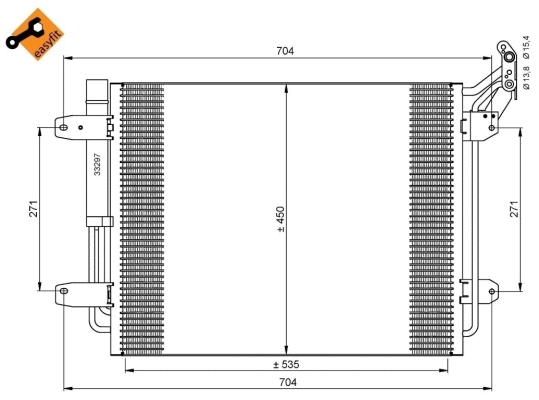Condenseur, climatisation NRF 35848