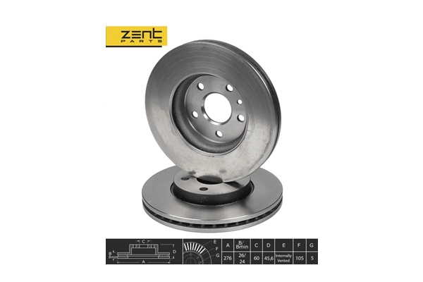 Disque de frein ZentParts Z05961