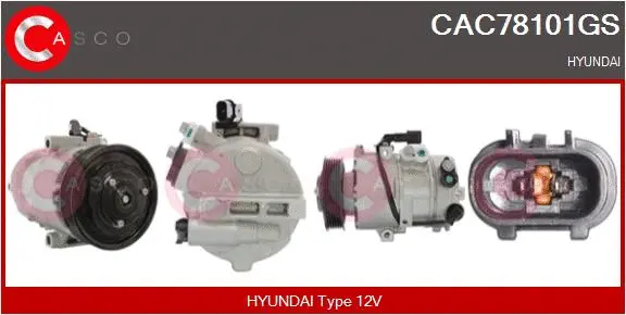 Compresseur, climatisation CASCO CAC78101GS